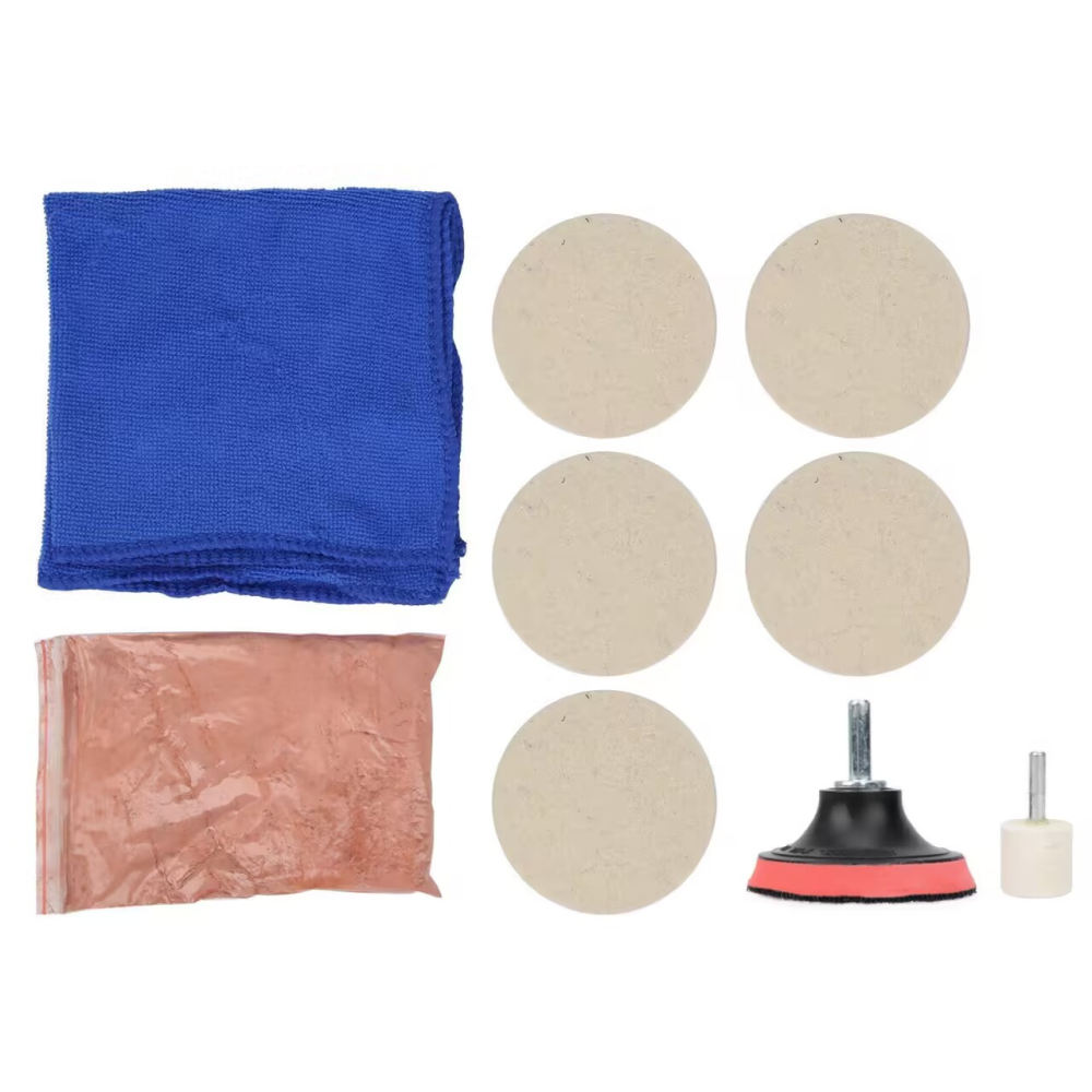 Grinder Polishing Pad Kit - Disco in feltro di lana per