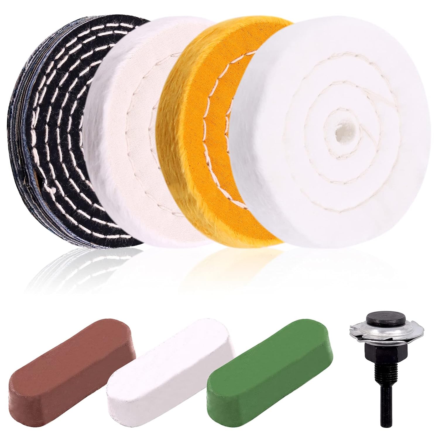Grinder Polishing Pad Kit - Kit Lucidatura Smerigliatrice da Banco: Dischi