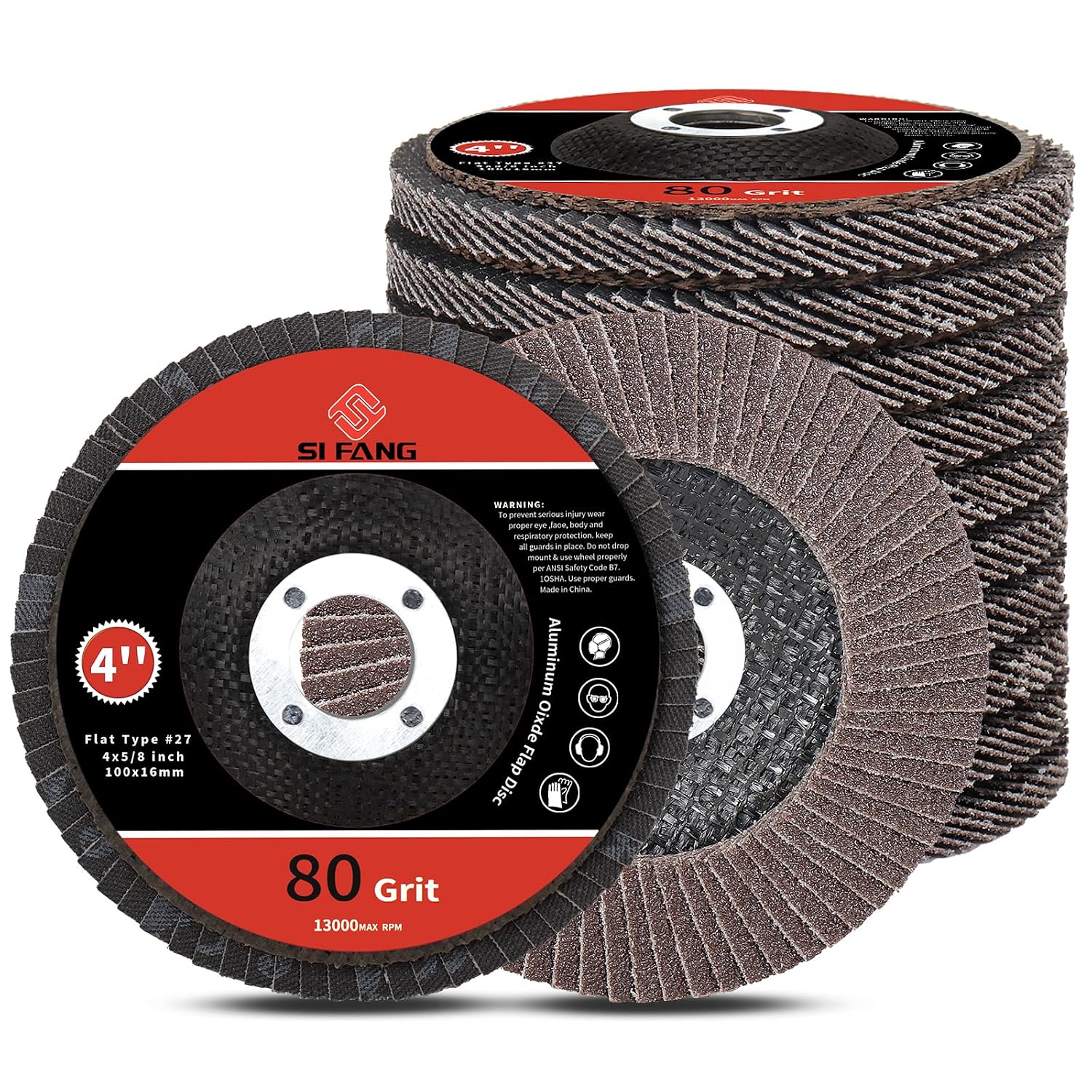 Angle Grinder Flap Disc Set - Set di dischi lamellari in zirconia
