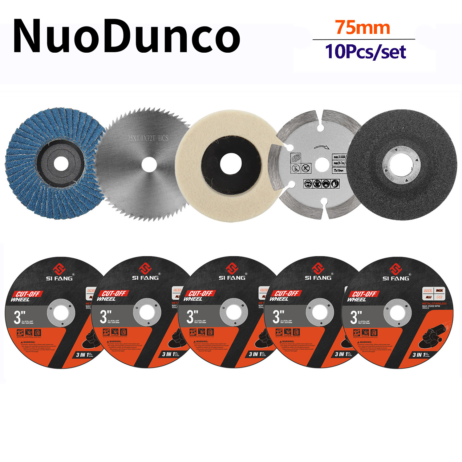 Angle Grinder Flap Disc Set - Disco da taglio per legno da