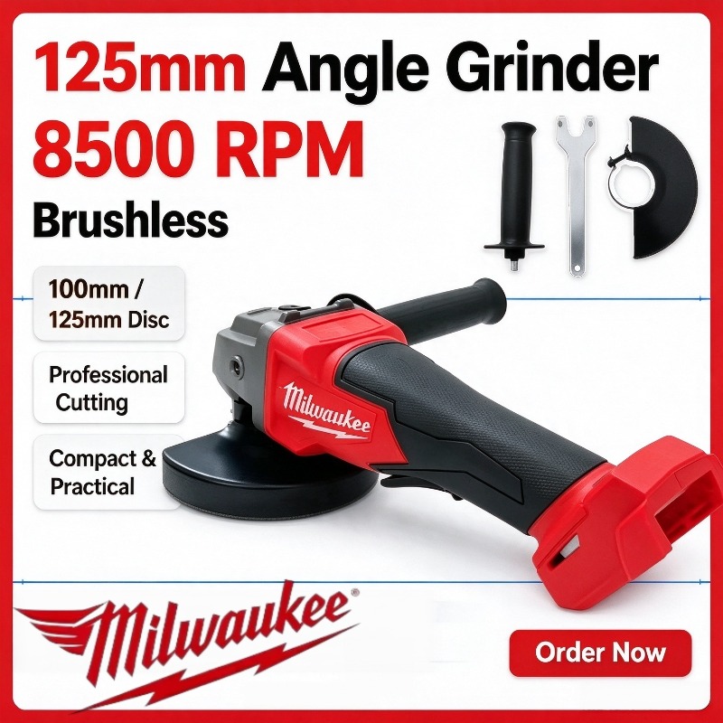 Cordless Angle Grinder 125Mm Brushless - Smerigliatrice Angolare Milwaukee 125mm Senza Spazzole,