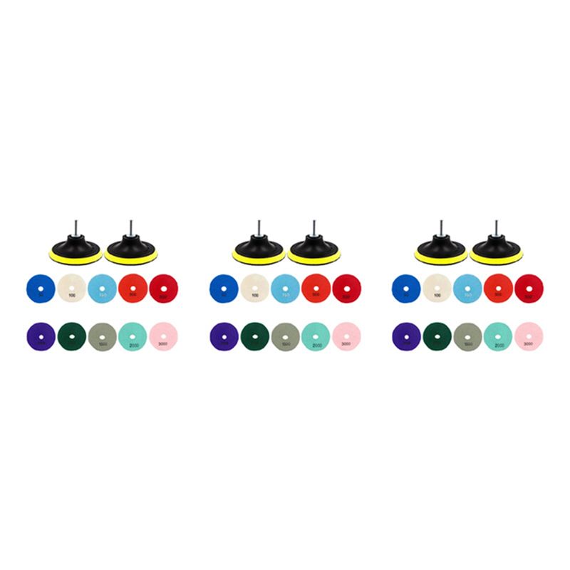 Grinder Polishing Pad Kit - ABWP-Set di 36 dischi diamantati da