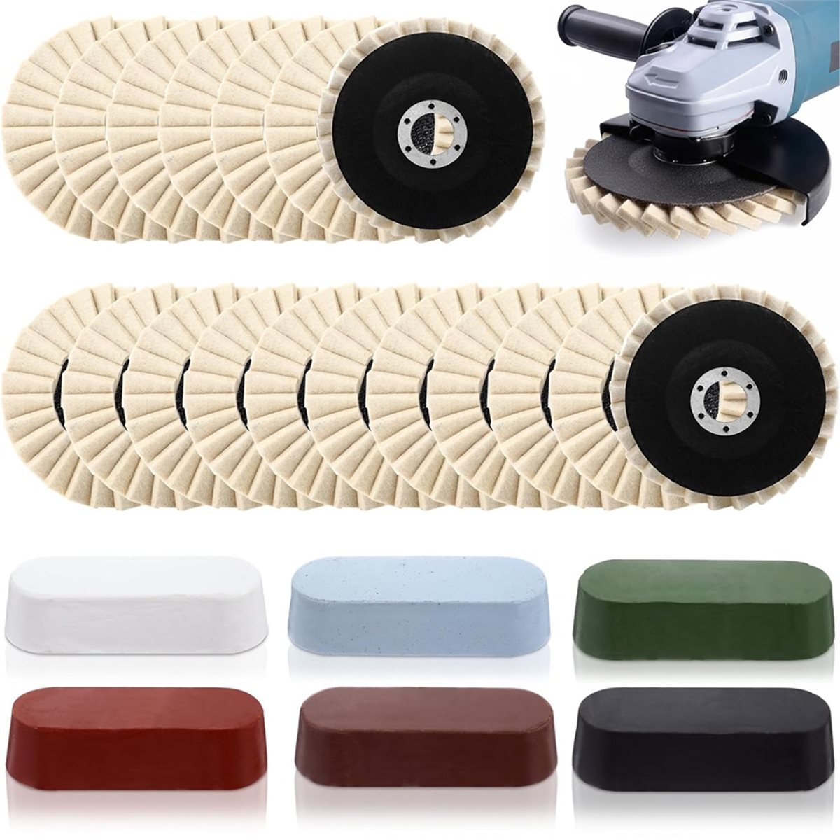Nuovo Set 2026 da 24 Pezzi: Di - Angle Grinder Flap Disc Set recensione e prezzo